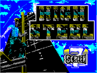 High Steel title screen for ZX Spectrum